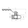 Кран кульовий Thermo Alliance Base 3/4" ВЗ для газу (важіль) SD605G20 Кран кульовий Thermo Alliance Base 3/4" ВЗ для газу (важіль) SD605G20