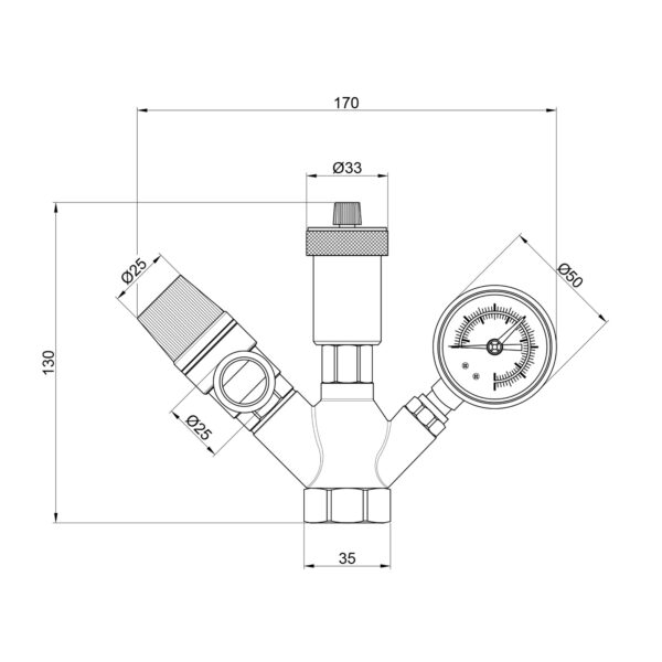 Група безпеки котла Thermo Alliance Base 1" SD291 Група безпеки котла Thermo Alliance Base 1" SD291