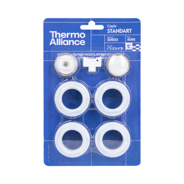 Комплект на радіатор Thermo Alliance Standart 3/4"х1" SD11120 Комплект на радіатор Thermo Alliance Standart 3/4"х1" SD11120