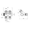 Колектор Thermo Alliance Standart 3/4" 2 виходи SD230W2
