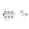 Колектор Thermo Alliance Standart 3/4" 3 виходи SD230W3 Колектор Thermo Alliance Standart 3/4" 3 виходи SD230W3