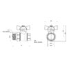Кран кульовий "Американка" Thermo Alliance Base прямий 3/4" ВЗ SD221W20