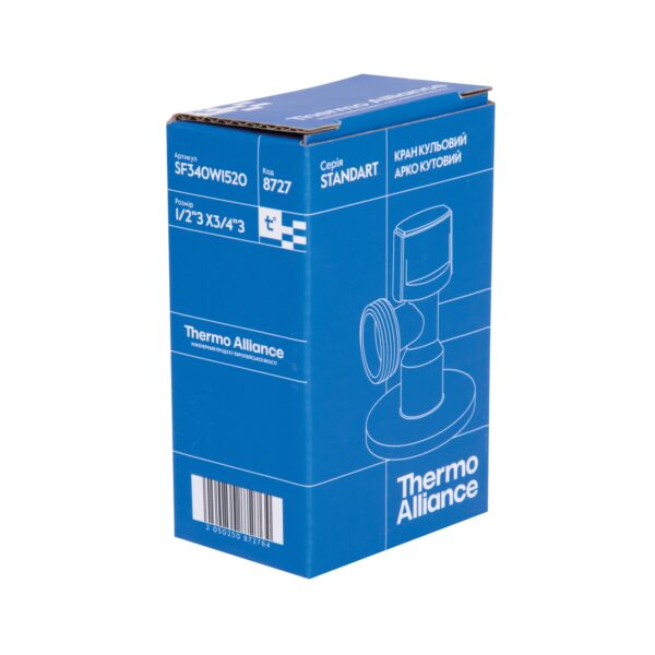 Кран приладовий кульовий Арко Thermo Alliance Standart 1/2"З х 3/4"З SF340W1520 Кран приладовий кульовий Арко Thermo Alliance Standart 1/2"З х 3/4"З SF340W1520