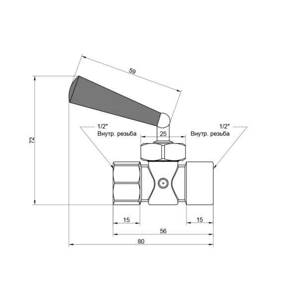 Кран Icma 1/2" ВЗ під манометр №158 Кран Icma 1/2" ВЗ під манометр №158