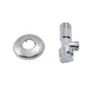 Кран приладовий буксовий Icma 1/2" х3/8" кутовий №519 Кран приладовий буксовий Icma 1/2" х3/8" кутовий №519