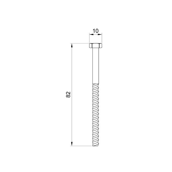 Крепление унитаза Thermo Alliance Standart 6х80 мм SD103S2 Кріплення унітаза Thermo Alliance Standart 6х80 мм SD103S2