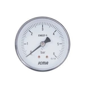 Манометр Icma 1/4" 0-6 бар, заднє підключення №243