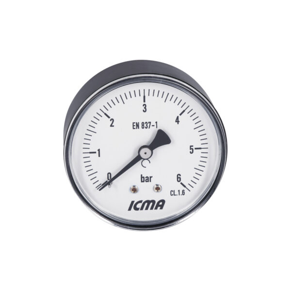 Манометр Icma 1/4" 0-6 бар, заднє підключення №243