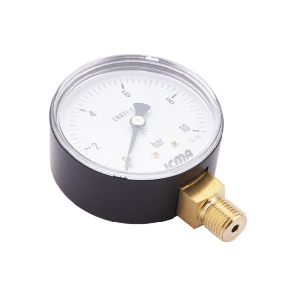 Манометр Icma 1/4" 0-6 бар, нижнє підключення №244 Манометр Icma 1/4" 0-6 бар, нижнє підключення №244