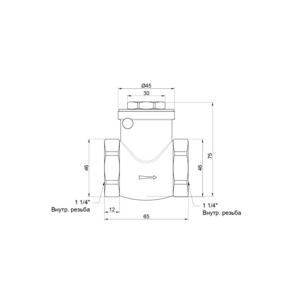 Зворотний клапан Thermo Alliance Standart 1 1/4" SD242W32 Зворотний клапан Thermo Alliance Standart 1 1/4" SD242W32