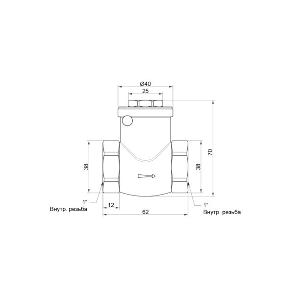 Зворотний клапан Thermo Alliance Standart 1" SD242W25 Зворотний клапан Thermo Alliance Standart 1" SD242W25