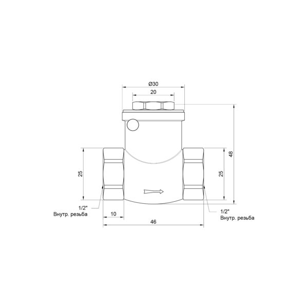 Зворотний клапан Thermo Alliance Standart 1/2" SD242W15