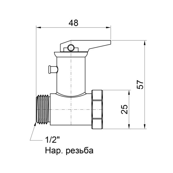 Зворотний клапан Thermo Alliance Standart 1/2" SD24315R Зворотний клапан Thermo Alliance Standart 1/2" SD24315R