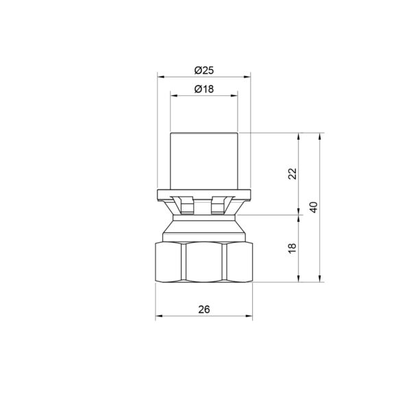 Перехідник прес Icma 16х1/2" ВР №401 Перехідник прес Icma 16х1/2" ВР №401