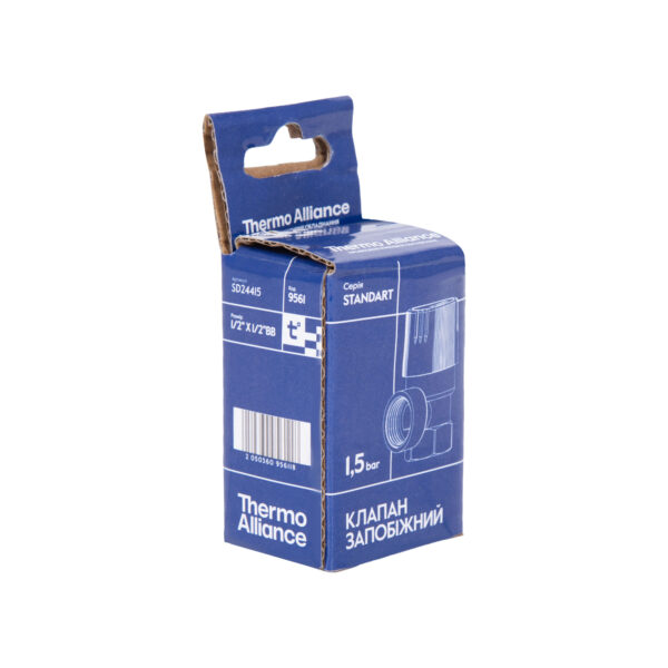 Запобіжний клапан Thermo Alliance Standart 1/2" ВР 1,5 бар SD24415 Запобіжний клапан Thermo Alliance Standart 1/2" ВР 1,5 бар SD24415