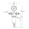 Самопромивний фільтр Icma 1/2" №751 Самопромивний фільтр Icma 1/2" №751