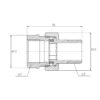 Згон "Американка" Thermo Alliance Forte 1" прямой SF190W25 Згін "Американка" Thermo Alliance Forte 1" прямий SF190W25