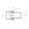 Згон "Американка" Thermo Alliance Forte 2" прямой SF190W50 Згін "Американка" Thermo Alliance Forte 2" прямий SF190W50