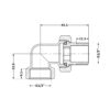 Згін-американка Thermo Alliance Base 1/2"ВЗ кутова, нікель SD191W15 Згін-американка Thermo Alliance Base 1/2"ВЗ кутова, нікель SD191W15