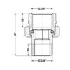 Згін-американка Thermo Alliance Base 3/4"ВЗ нікель, прямий SD190W20