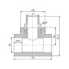 Трійник PPR Blue Ocean 32х1"х32 ЗР Трійник PPR Blue Ocean 32х1"х32 ЗР