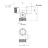 Кран приладовий кульовий Thermo Alliance Standart 1/2"х3/4"х1/2" ЗЗВ SD186W152015