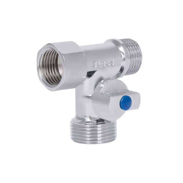 Кран приборный шаровой Thermo Alliance Forte 1/2"х3/4"х1/2" SF186W152015 Кран приладовий кульовий Thermo Alliance Forte 1/2"х3/4"х1/2" SF186W152015