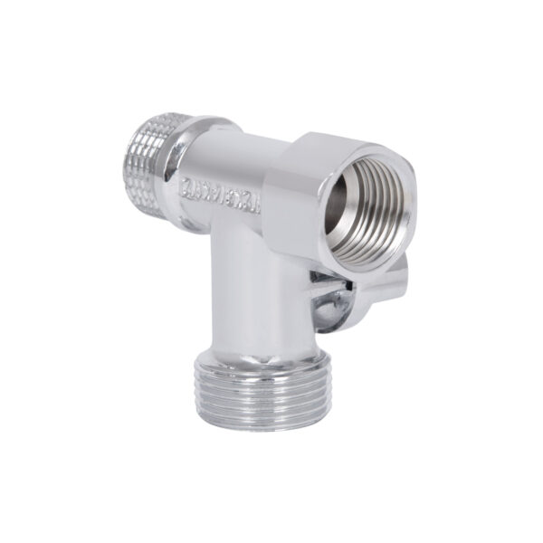 Кран приборный шаровой Thermo Alliance Forte 1/2"х3/4"х1/2" SF186W152015 Кран приладовий кульовий Thermo Alliance Forte 1/2"х3/4"х1/2" SF186W152015