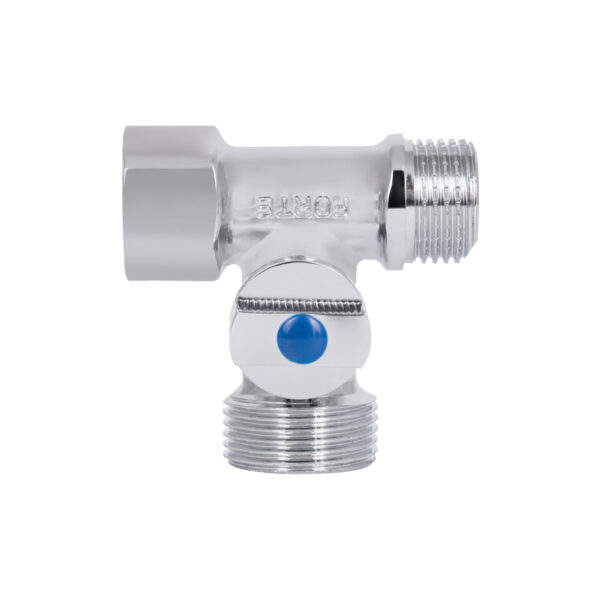 Кран приборный шаровой Thermo Alliance Forte 1/2"х3/4"х1/2" SF186W152015 Кран приладовий кульовий Thermo Alliance Forte 1/2"х3/4"х1/2" SF186W152015