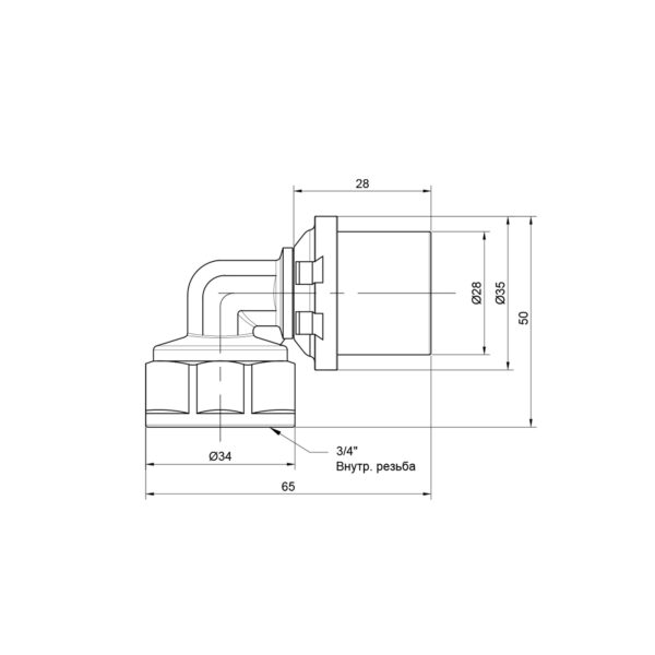 Кутик прес Icma 26х3/4" ВР №405 Кутик прес Icma 26х3/4" ВР №405