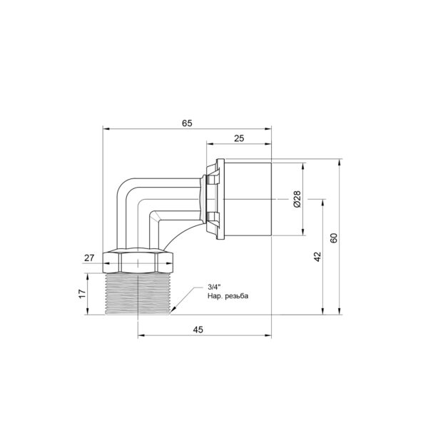 Кутик прес Icma 26х3/4" ЗР №404 Кутик прес Icma 26х3/4" ЗР №404