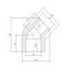 Кутик PPR Blue Ocean 25, 45° ВЗ Кутик PPR Blue Ocean 25, 45° ВЗ