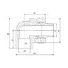 Кутик PPR Blue Ocean 20х1/2", 90° ЗР Кутик PPR Blue Ocean 20х1/2", 90° ЗР