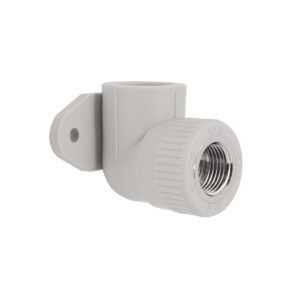 Кутик PPR Blue Ocean настінний з кріпленням 25х1/2", 90° ВР Кутик PPR Blue Ocean настінний з кріпленням 25х1/2", 90° ВР