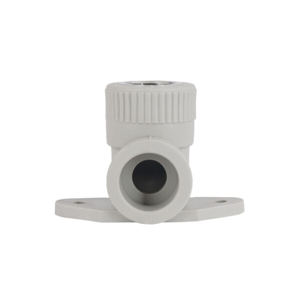 Кутик PPR Blue Ocean настінний з кріпленням 25х1/2", 90° ВР Кутик PPR Blue Ocean настінний з кріпленням 25х1/2", 90° ВР