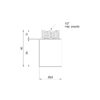 Удлинитель Thermo Alliance Standart 30х1/2" хром SD1301530 Подовжувач Thermo Alliance Standart 30х1/2" хром SD1301530