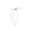 Удлинитель Thermo Alliance Standart 100х1/2" хром SD13015100 Подовжувач Thermo Alliance Standart 100х1/2" хром SD13015100
