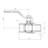 Кран кульовий Thermo Alliance Forte 2" ВЗ для газу (ручка) SF605G50