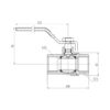Кран кульовий Thermo Alliance Forte 1" 1/2 ВР для газу (ручка) SF600G40 Кран кульовий Thermo Alliance Forte 1" 1/2 ВР для газу (ручка) SF600G40