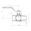 Кран шаровой Thermo Alliance Forte 1 1/2 ВЗ для воды (ручка) SF605W40 Кран кульовий Thermo Alliance Forte 1 1/2 ВЗ для води (ручка) SF605W40