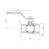 Кран шаровой Thermo Alliance Forte 1 1/4" ВР для газа (ручка) SF600G32 Кран кульовий Thermo Alliance Forte 1 1/4" ВР для газа (ручка) SF600G32