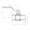Кран шаровой Thermo Alliance Forte 1 1/4 ВЗ для газа (ручка) SF605G32 Кран кульовий Thermo Alliance Forte 1 1/4 ВЗ для газа (ручка) SF605G32