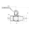 Кран шаровой Thermo Alliance Forte 3/4" ВЗ для воды (ручка) SF605W20 Кран кульовий Thermo Alliance Forte 3/4" ВЗ для води (ручка) SF605W20