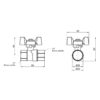 Кран кульовий Thermo Alliance Forte 1/2" ВР для газа (метелик) SF602G15 Кран кульовий Thermo Alliance Forte 1/2" ВР для газа (метелик) SF602G15