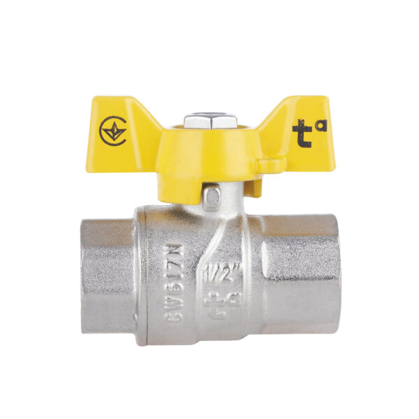 Кран кульовий Thermo Alliance Forte 1/2" ВР для газа (метелик) SF602G15 Кран кульовий Thermo Alliance Forte 1/2" ВР для газа (метелик) SF602G15