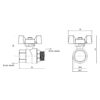 Кран кульовий Thermo Alliance Forte 1/2" ВЗ для води (метелик) SF607W15 Кран кульовий Thermo Alliance Forte 1/2" ВЗ для води (метелик) SF607W15