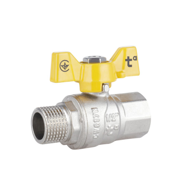 Кран кульовий Thermo Alliance Forte 1/2" ВЗ для газа (метелик) SF607G15 Кран кульовий Thermo Alliance Forte 1/2" ВЗ для газа (метелик) SF607G15
