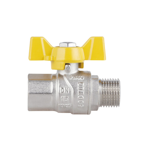 Кран кульовий Thermo Alliance Forte 1/2" ВЗ для газа (метелик) SF607G15 Кран кульовий Thermo Alliance Forte 1/2" ВЗ для газа (метелик) SF607G15