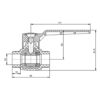 Кран кульовий Blue Ocean 32 з кулею ABS Кран кульовий Blue Ocean 32 з кулею ABS
