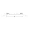 Шланг для газу Thermo Alliance Standart чорний 1/2" ВВ 500 см SD91G500